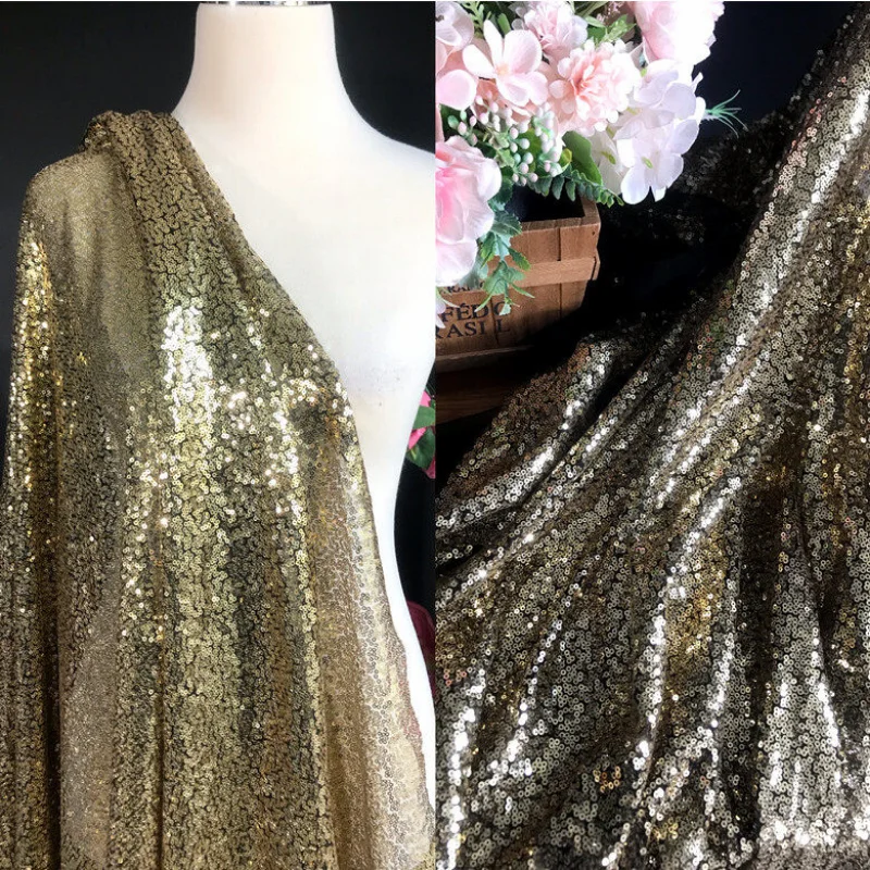 3mm Sequin Embroidered Mesh Fabric for DIY Sewing Straps Evening Dress Performance Costume Wedding Decoration Material Cloth
3mm Sequin Embroidered Mesh Fabric for DIY Sewing Straps Evening Dress Performance Costume Wedding Decoration Material Cloth