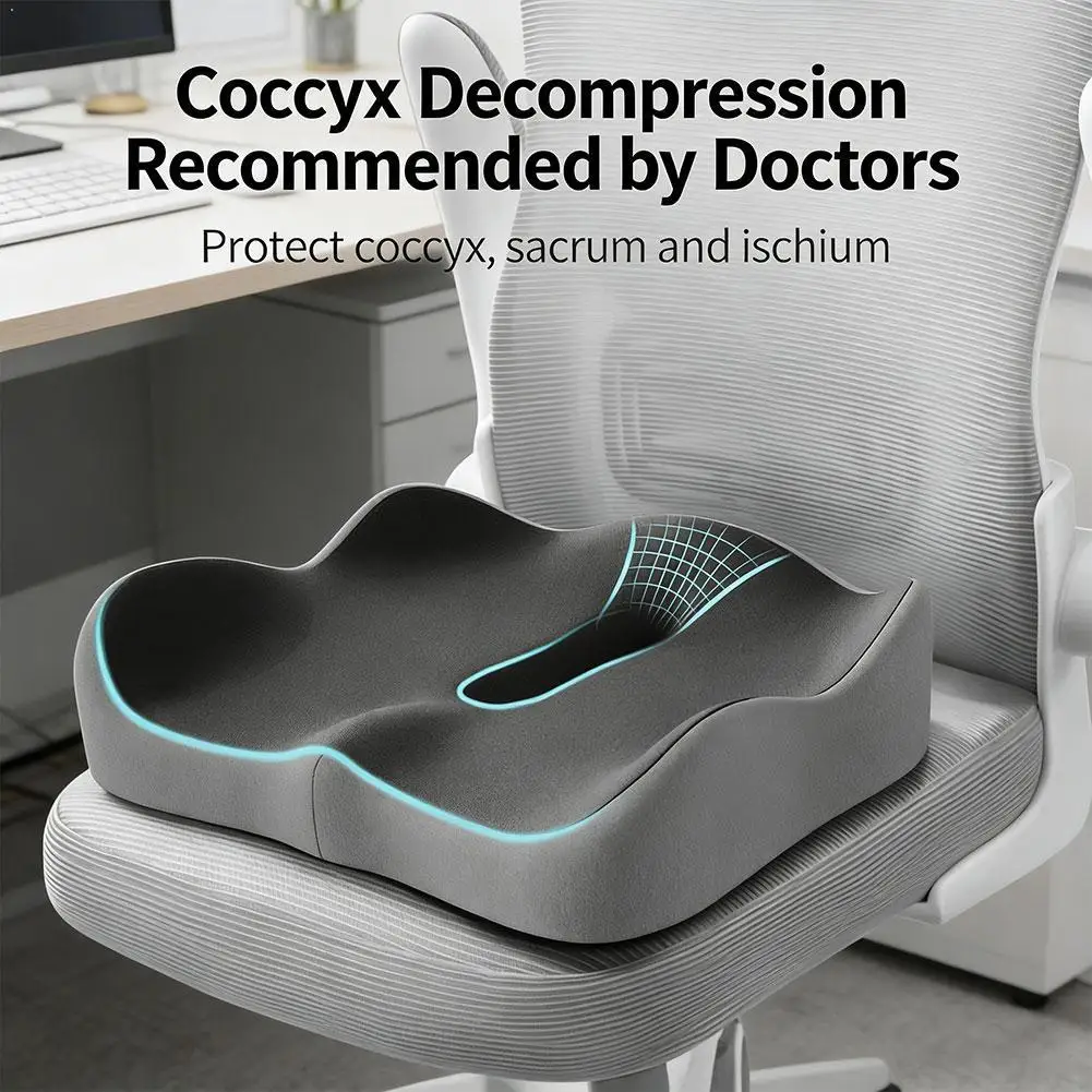 Ergonomic Office Chair Seat Cushion Breathable Memory Foam Lumbar Support Back Pillow Posture Corrector for Car Wheelchair
Ergonomic Office Chair Seat Cushion Breathable Memory Foam Lumbar Support Back Pillow Posture Corrector for Car Wheelchair