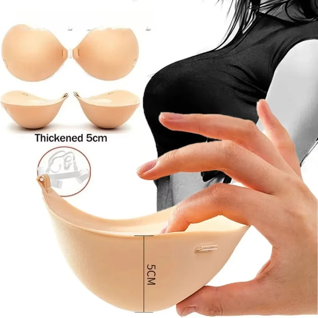 Thicken Push Up Invisible Silicone Bra Adhesive Strapless Sticky Bra Womens Reusable Front Closure Brea Ast Lift Breast Stickers
Thicken Push Up Invisible Silicone Bra Adhesive Strapless Sticky Bra Womens Reusable Front Closure Brea Ast Lift Breast Stickers