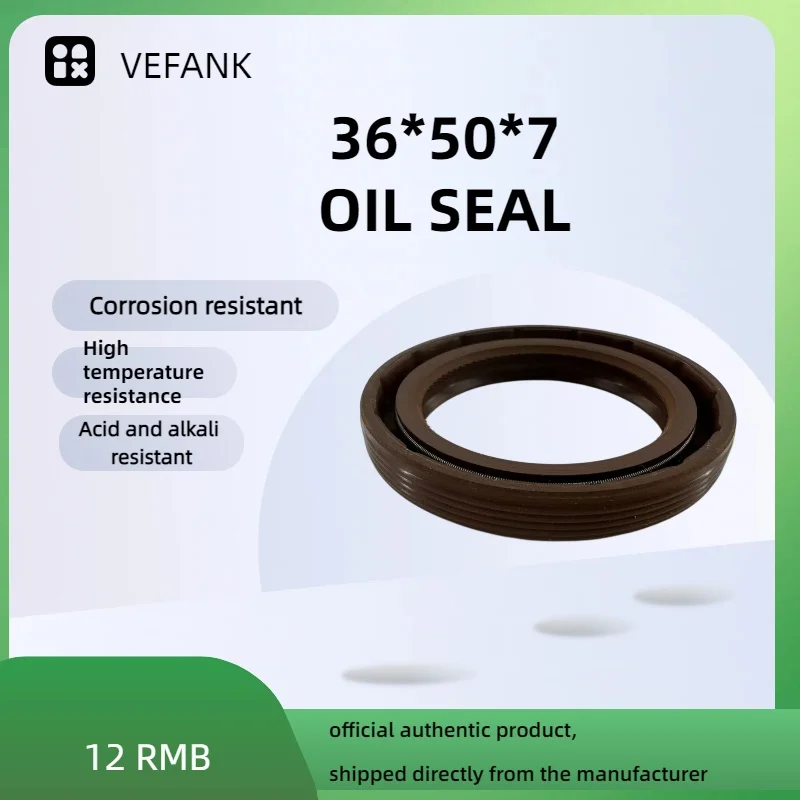 TC 36x50x7 NBR Oil Seal — High-Temperature-Resistant Shaft Seal with Spring, Suitable for Automotive Axles
TC 36x50x7 NBR Oil Seal — High-Temperature-Resistant Shaft Seal with Spring, Suitable for Automotive Axles