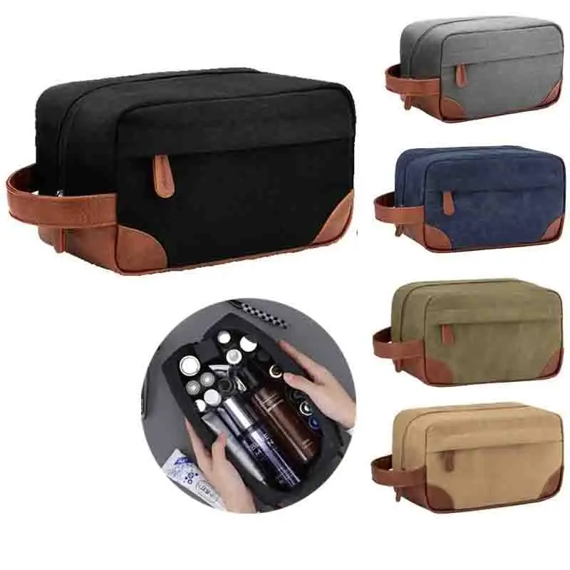 Портативная сумка для деловых поездок большой емкости, сумка для хранения косметики, мужская дорожная многофункциональная холщовая сумка для туалетных принадлежностей
Портативная сумка для деловых поездок большой емкости, сумка для хранения косметики, мужская дорожная многофункциональная холщовая сумка для туалетных принадлежностей