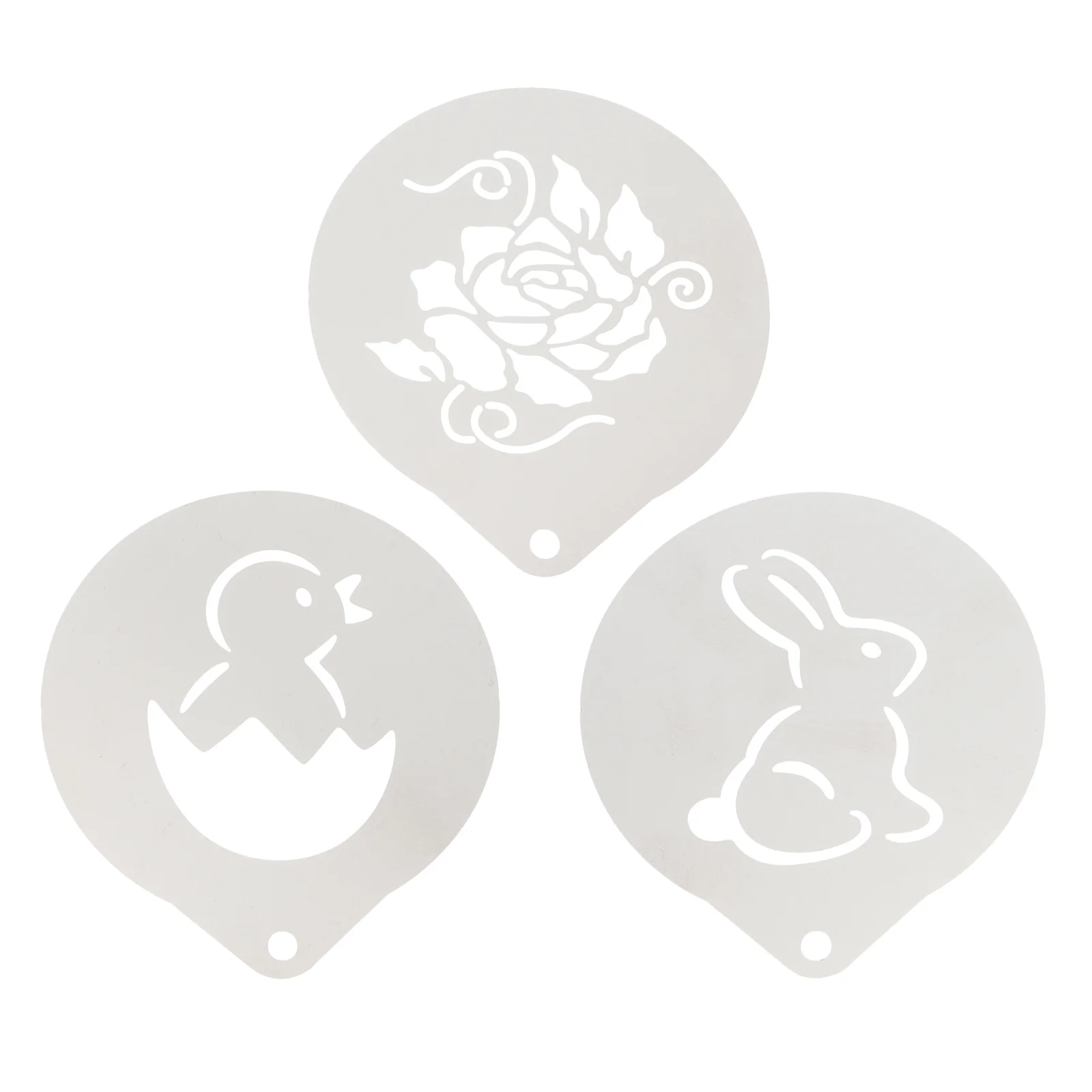 3 Pcs Coffee Latte Mold Stencils Hollow Rabbit Stainless Steel Farm Animal Template Cappuccino Tools Milk Foams
3 Pcs Coffee Latte Mold Stencils Hollow Rabbit Stainless Steel Farm Animal Template Cappuccino Tools Milk Foams