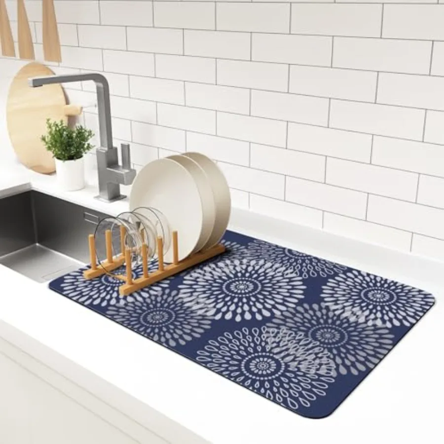 Dish Drying Mat Super Absorbent Kitchen Counter Mat Rubber Backing Draining Mat Easy to Clean Kitchen Accessories Dish Rack Pad
Dish Drying Mat Super Absorbent Kitchen Counter Mat Rubber Backing Draining Mat Easy to Clean Kitchen Accessories Dish Rack Pad