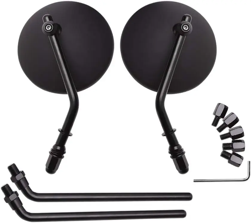 Universal Motorcycle Rear View Mirror 3.8" Round Side Mirror with 8mm & 10mm Screws for CB350 CB1100 ATV Dirt Bike Cruiser
Universal Motorcycle Rear View Mirror 3.8" Round Side Mirror with 8mm & 10mm Screws for CB350 CB1100 ATV Dirt Bike Cruiser