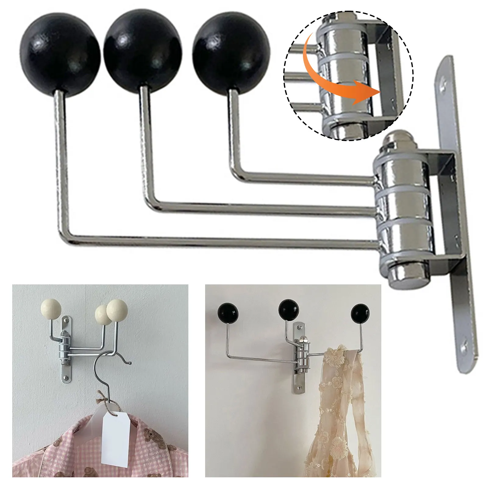 Metal Rotating Hook Multi-Purpose Folding Swing Arm Sturdy Hanging Hook Coat Bathroom Hook For Shower Room Storage Hook
Metal Rotating Hook Multi-Purpose Folding Swing Arm Sturdy Hanging Hook Coat Bathroom Hook For Shower Room Storage Hook