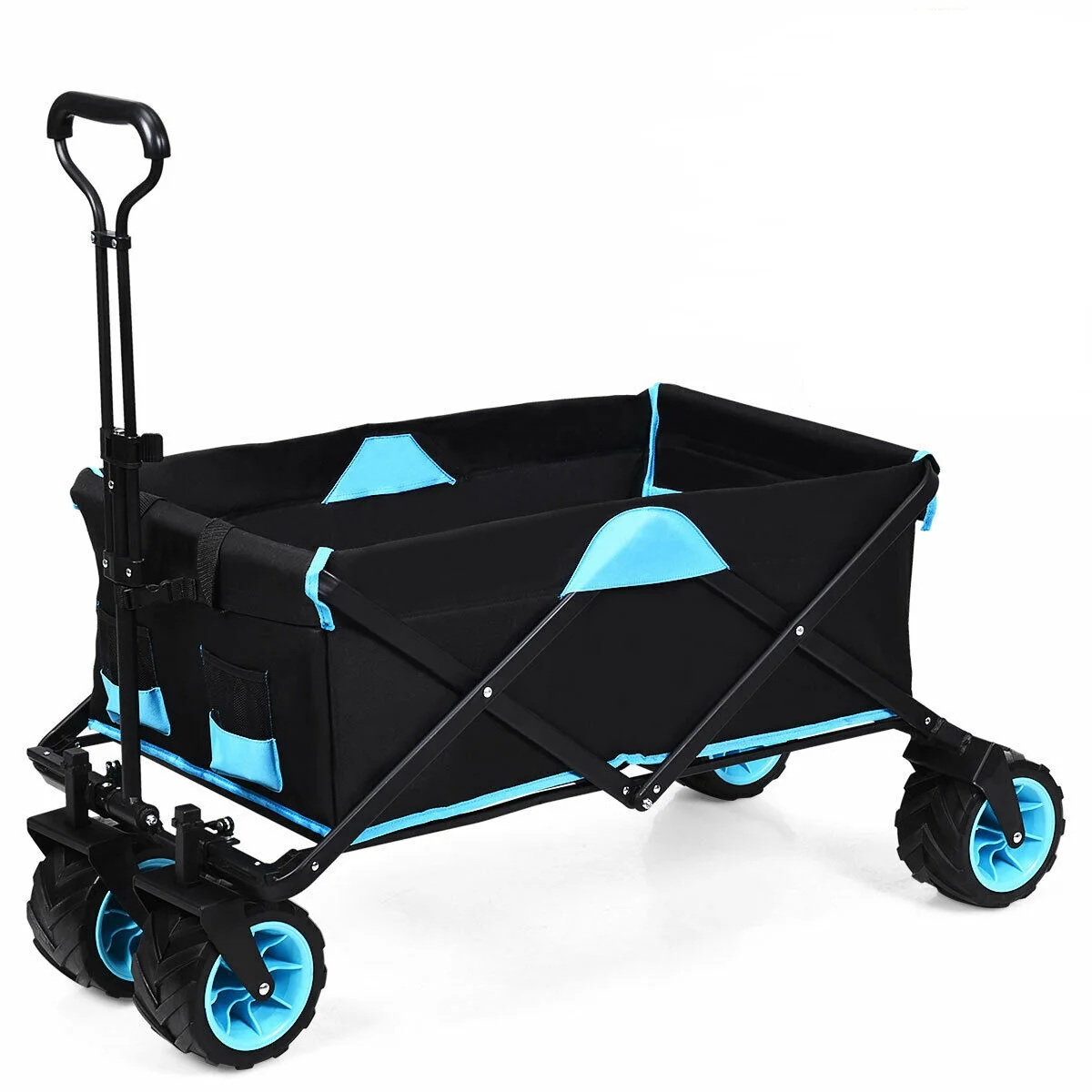Beautiful Heavy Duty Steel Foldable Garden Cart Outdoor Transportation Trolley Cart PU Beach Tools Camping
Beautiful Heavy Duty Steel Foldable Garden Cart Outdoor Transportation Trolley Cart PU Beach Tools Camping