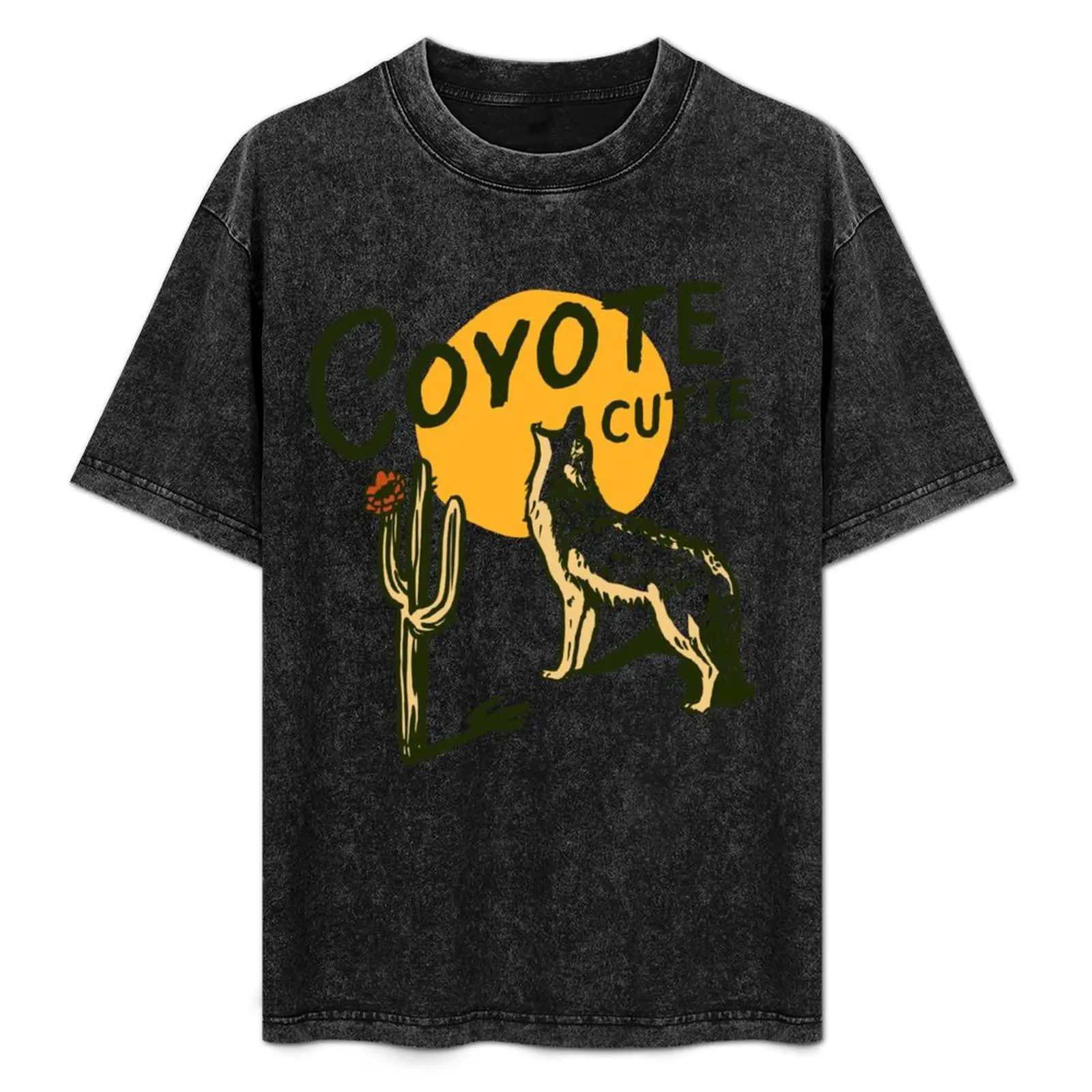 Coyote Cutie: Cool Desert Cactus, Rose & Coyote Illustration T-Shirt Basic Solid Color Short Sleeve T-Shirt
Coyote Cutie: Cool Desert Cactus, Rose & Coyote Illustration T-Shirt Basic Solid Color Short Sleeve T-Shirt