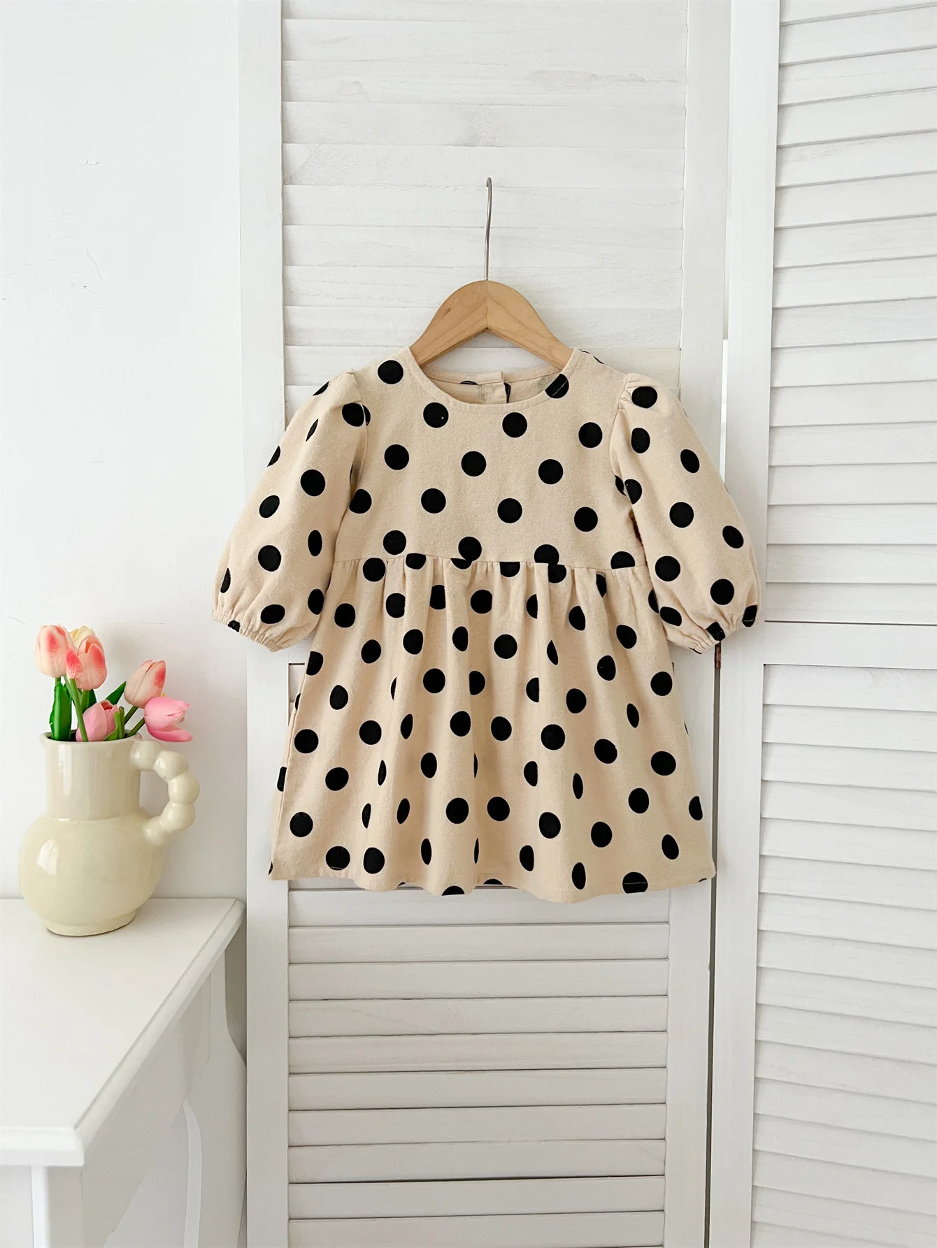 2025 Spring New Children Long Sleeve Cotton Dress Dot Print Girls O-neck Casual Dress Baby Girls Princess Dress Kids Clothes
2025 Spring New Children Long Sleeve Cotton Dress Dot Print Girls O-neck Casual Dress Baby Girls Princess Dress Kids Clothes