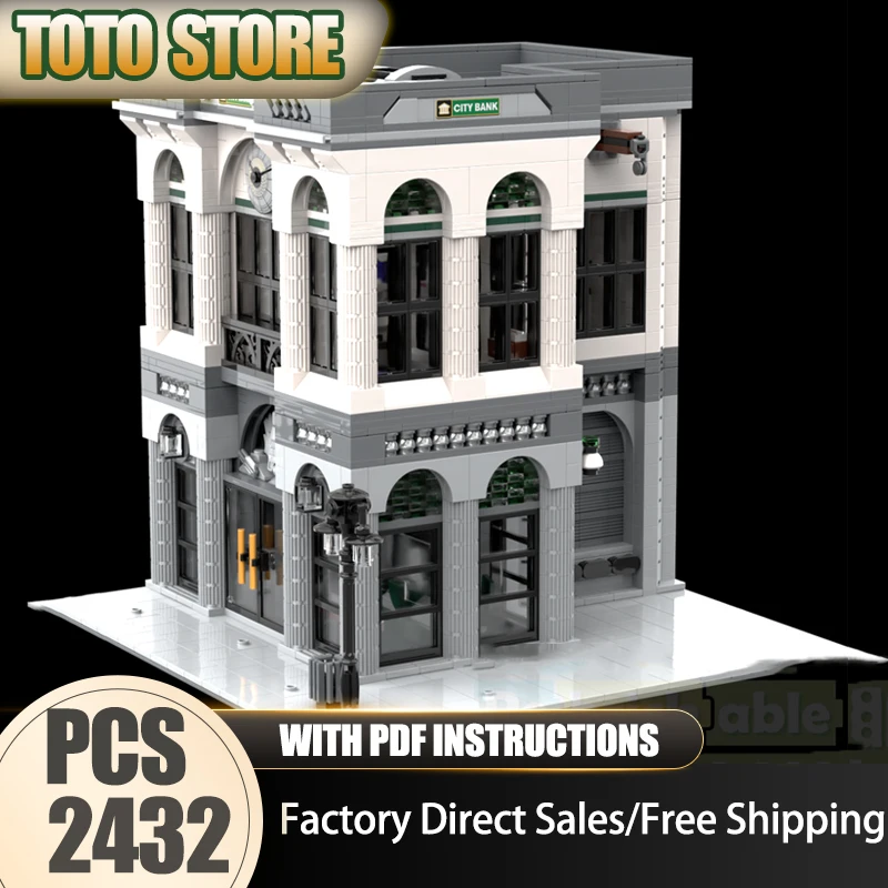 City Street View Moc Building Bricks Modern City Bank Model Technology Modular Block Toy DIY Assembly Christmas Set Gifts
City Street View Moc Building Bricks Modern City Bank Model Technology Modular Block Toy DIY Assembly Christmas Set Gifts