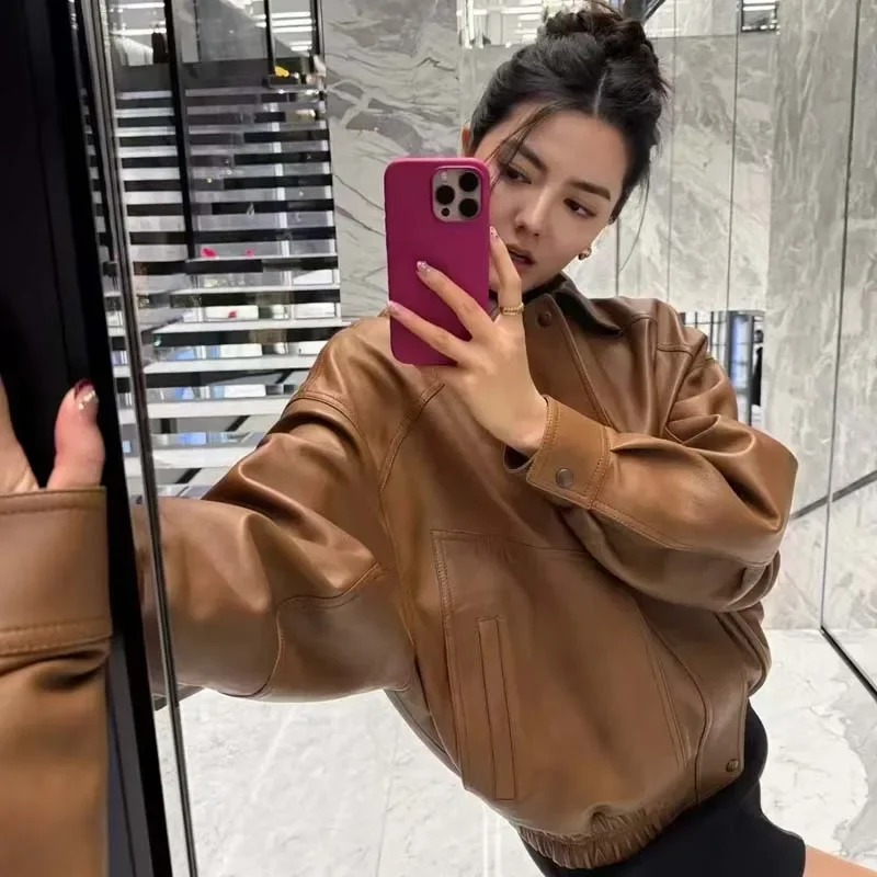Short Length 2025 New Fashion Women Coat Spring Autumn Drop-Shoulder Sleeve Natural Real Sheepskin Loose Clothes
Short Length 2025 New Fashion Women Coat Spring Autumn Drop-Shoulder Sleeve Natural Real Sheepskin Loose Clothes