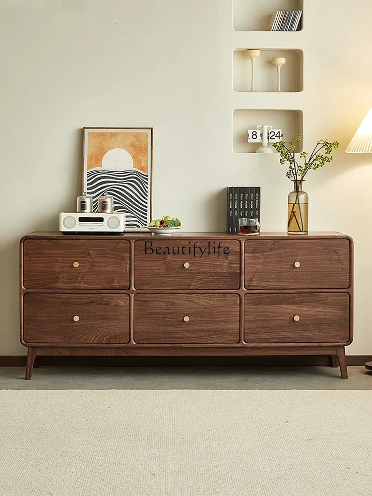 LD33North American black walnut six-chest cabinet Nordic style all solid wood storage locker
LD33North American black walnut six-chest cabinet Nordic style all solid wood storage locker