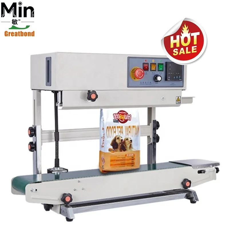 FR900 Vertical Automatic Continuous Band Sealer Heat Sealing Machine for Stand up Pouch Food Plastic Film Bag Sealing Packaging
FR900 Vertical Automatic Continuous Band Sealer Heat Sealing Machine for Stand up Pouch Food Plastic Film Bag Sealing Packaging
