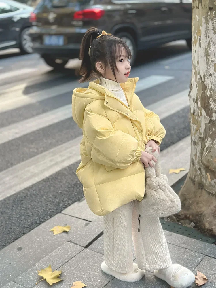 Winter Thicken Cotton Padded Jacket For Girl Clothes Children Hooded Parka Yellow Black Kids Snowsuit Outerwear TR242
Winter Thicken Cotton Padded Jacket For Girl Clothes Children Hooded Parka Yellow Black Kids Snowsuit Outerwear TR242