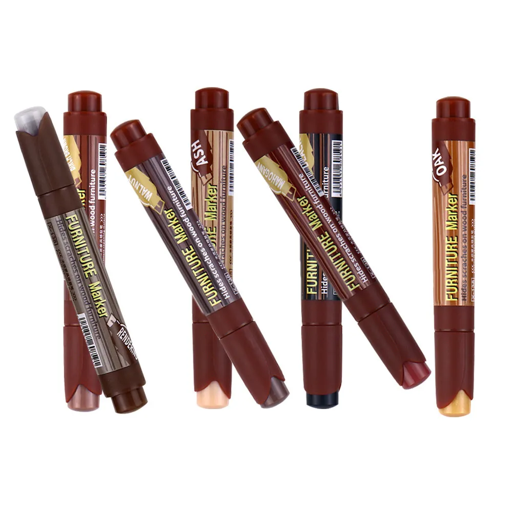 7Pcs Wood Furniture Paint Pens Touch-Up Markers Scratch Repair Pen Fast Drying Furniture Repair Kit Portable Paint Markers
7Pcs Wood Furniture Paint Pens Touch-Up Markers Scratch Repair Pen Fast Drying Furniture Repair Kit Portable Paint Markers