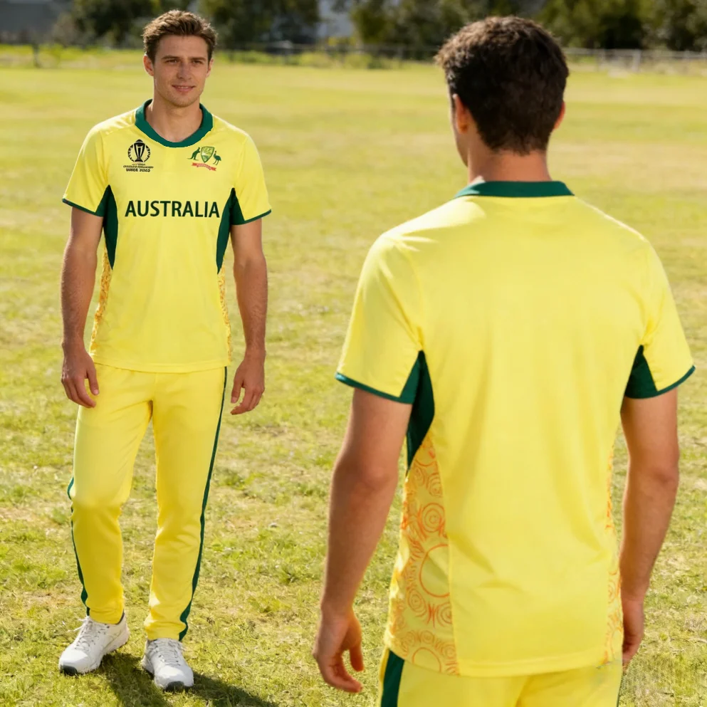 23/24 Classic Couple Casual Crew Neck Sports Breathable T-Shirt, Australian Street Style Letter Print Cricket Style Short Sleeve
23/24 Classic Couple Casual Crew Neck Sports Breathable T-Shirt, Australian Street Style Letter Print Cricket Style Short Sleeve