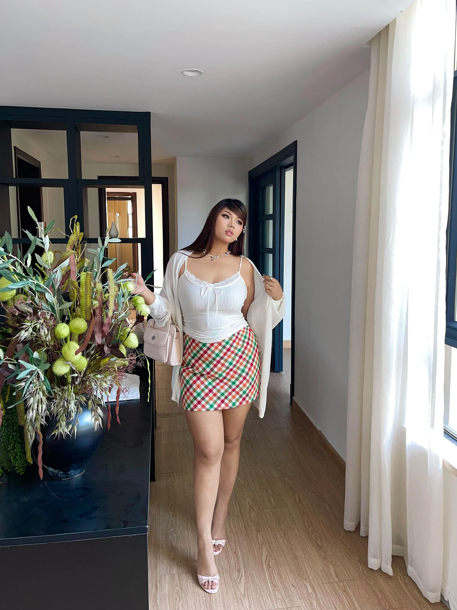 High Waist Plaid Skirt Women's plus Size Retro Sle Skin-friendly Breathable Fitted A-Line Skirt for Casual Wear
High Waist Plaid Skirt Women's plus Size Retro Sle Skin-friendly Breathable Fitted A-Line Skirt for Casual Wear