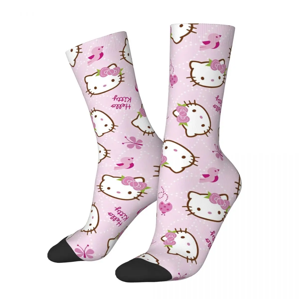 Милые носки для девочек, аксессуары Hello Kitty, мягкие носки с мультяшным принтом на весну, осень, зиму
Милые носки для девочек, аксессуары Hello Kitty, мягкие носки с мультяшным принтом на весну, осень, зиму