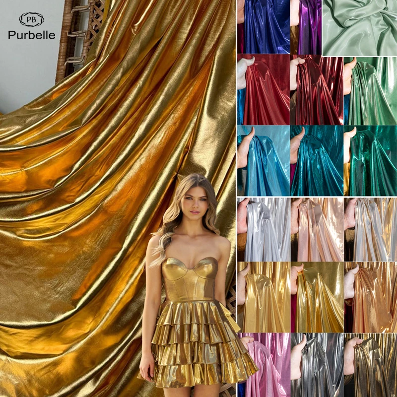 Elasticity Liquid Metallic Lame Fabric for Dance Wear Costumes Dresses Leggings Background Decoration Clothing Designer Material
Elasticity Liquid Metallic Lame Fabric for Dance Wear Costumes Dresses Leggings Background Decoration Clothing Designer Material