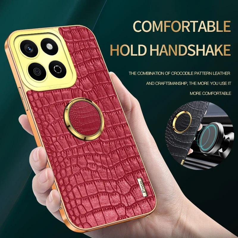 Crocodile Pattern Leather Cases For Honor X5 X7A X8B X8A 4G X7C Magnetic Kickstand Ring Holder Shockproof Soft Phone Cases Cover
Crocodile Pattern Leather Cases For Honor X5 X7A X8B X8A 4G X7C Magnetic Kickstand Ring Holder Shockproof Soft Phone Cases Cover