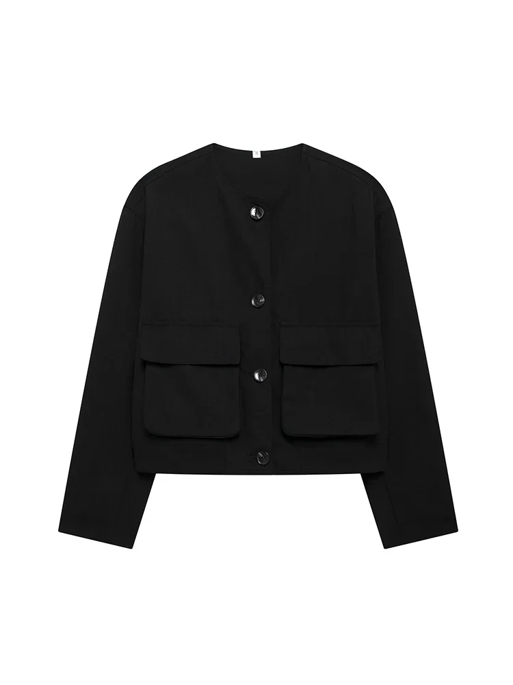 Willshela Women Fashion With Pockets Black Single Breasted Jackets Vintage O-Neck Long Sleeves Female Chic Lady Outfits
Willshela Women Fashion With Pockets Black Single Breasted Jackets Vintage O-Neck Long Sleeves Female Chic Lady Outfits