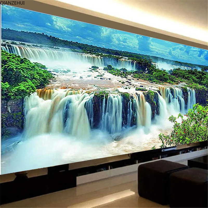 DIY full Diamond Embroidery,Round Diamond Mountain Waterfall Beautiful Scenery decoration rhinestone beads Diamond painting
DIY full Diamond Embroidery,Round Diamond Mountain Waterfall Beautiful Scenery decoration rhinestone beads Diamond painting