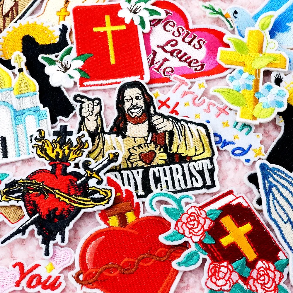 18Pcs/Lot Jesus Cross Appliques for Clothing Iron on Patches Cloth Embroidered Sewing Clothes Apparel Accessories Patch
18Pcs/Lot Jesus Cross Appliques for Clothing Iron on Patches Cloth Embroidered Sewing Clothes Apparel Accessories Patch