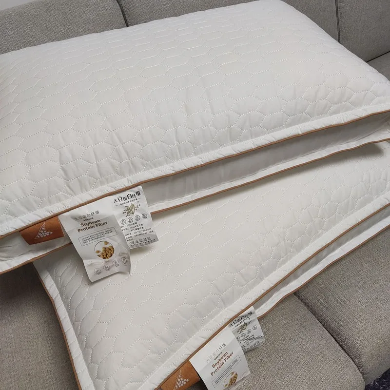 Japanese Quality Cotton Soy Protein Fiber Pillow Double-Sided 3D down Feather Core Sleep Well Pure Cotton Pillow
Japanese Quality Cotton Soy Protein Fiber Pillow Double-Sided 3D down Feather Core Sleep Well Pure Cotton Pillow