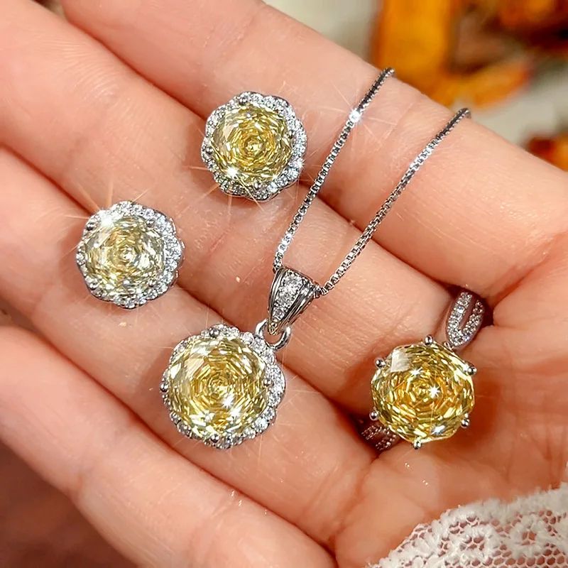 New Style Jewelry Set Necklace Earrings Ring Wealth-Attracting Yellow Gold Fashion Versatile Niche Women's Wholesale
New Style Jewelry Set Necklace Earrings Ring Wealth-Attracting Yellow Gold Fashion Versatile Niche Women's Wholesale