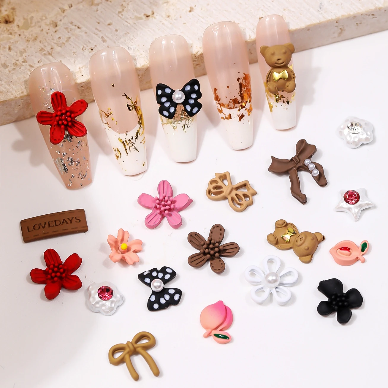 10PCS 3D Spray Painted Luxury Alloy Bow Nail Art Flower Charms Bear Accessories For Manicure Decor Nails Decoration Supplies
10PCS 3D Spray Painted Luxury Alloy Bow Nail Art Flower Charms Bear Accessories For Manicure Decor Nails Decoration Supplies