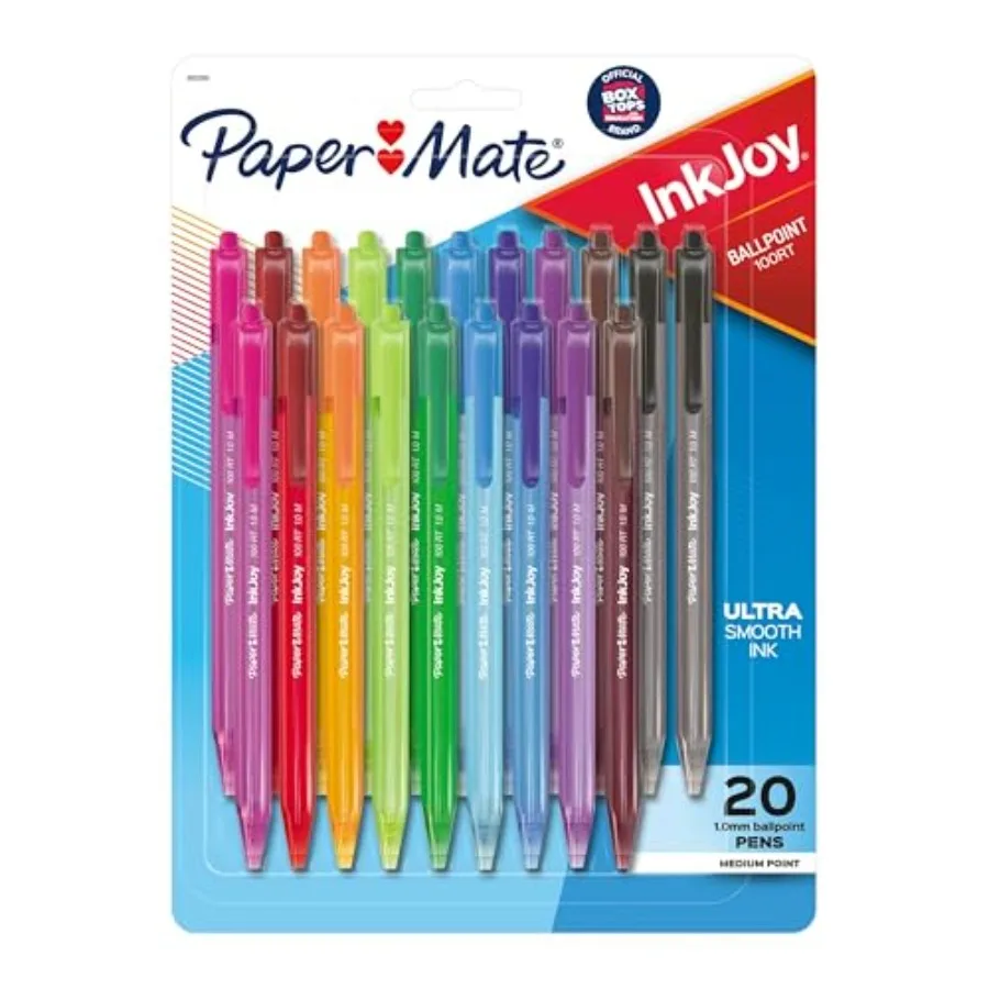 InkJoy 100RT Retractable Ballpoint Pens, Medium Point 1.0mm,20 Count - Teacher Essentials, Colorful Office Supplies, Note-Takin
InkJoy 100RT Retractable Ballpoint Pens, Medium Point 1.0mm,20 Count - Teacher Essentials, Colorful Office Supplies, Note-Takin