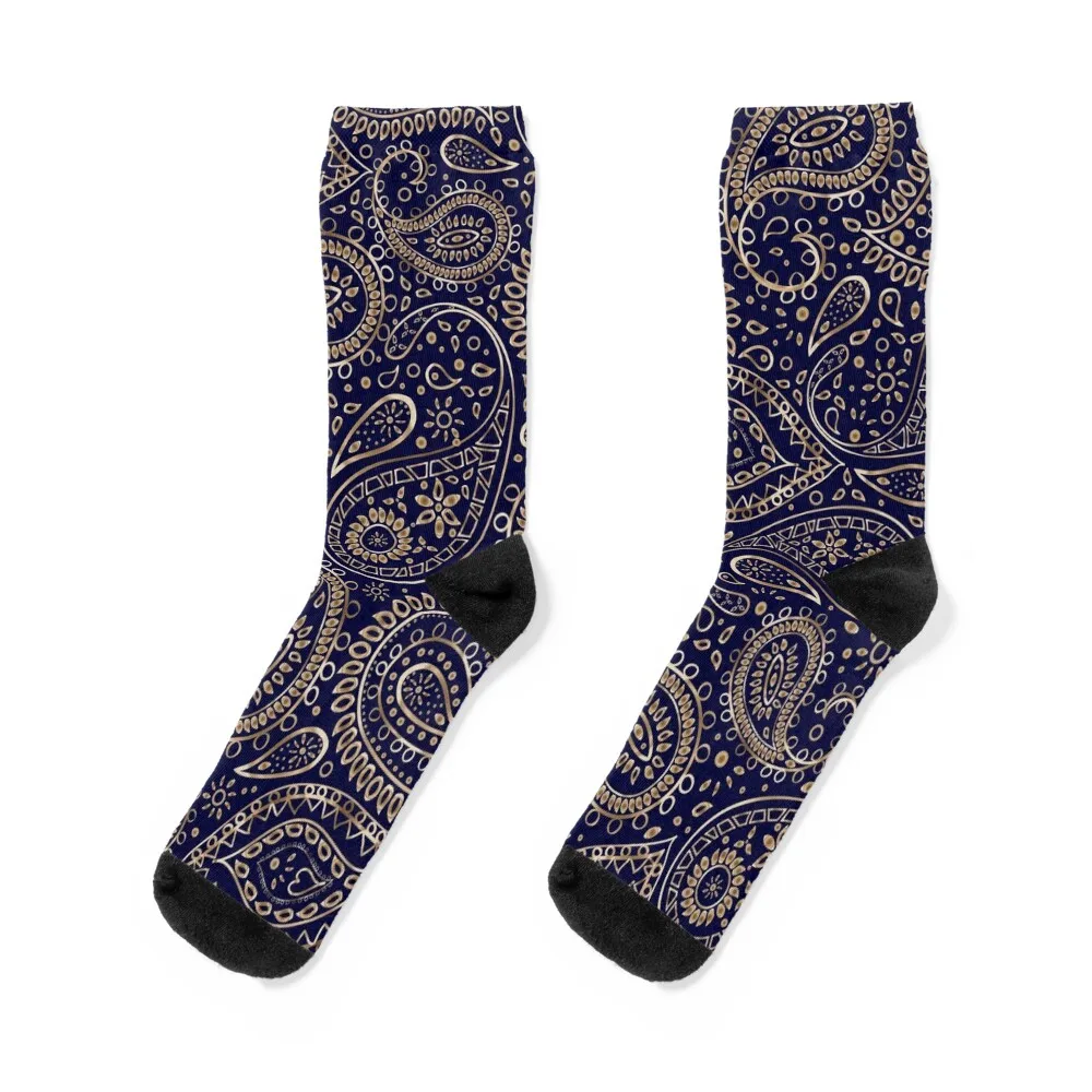Pretty Gold Bohemian Art Paisley Floral Pattern Gradient Beige and Brown on Navy Blue Socks luxe cotton Socks For Women Men's
Pretty Gold Bohemian Art Paisley Floral Pattern Gradient Beige and Brown on Navy Blue Socks luxe cotton Socks For Women Men's