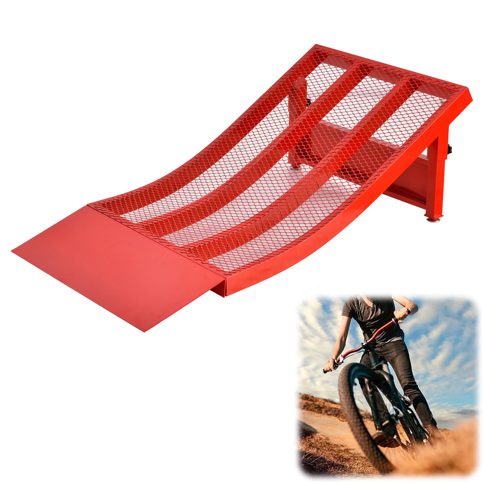Bike Ramp, Portable BMX Ramp, 6-12 Kids Skateboard Jumps, Detachable Construction - Heavy-Duty RC Car Training
Bike Ramp, Portable BMX Ramp, 6-12 Kids Skateboard Jumps, Detachable Construction - Heavy-Duty RC Car Training