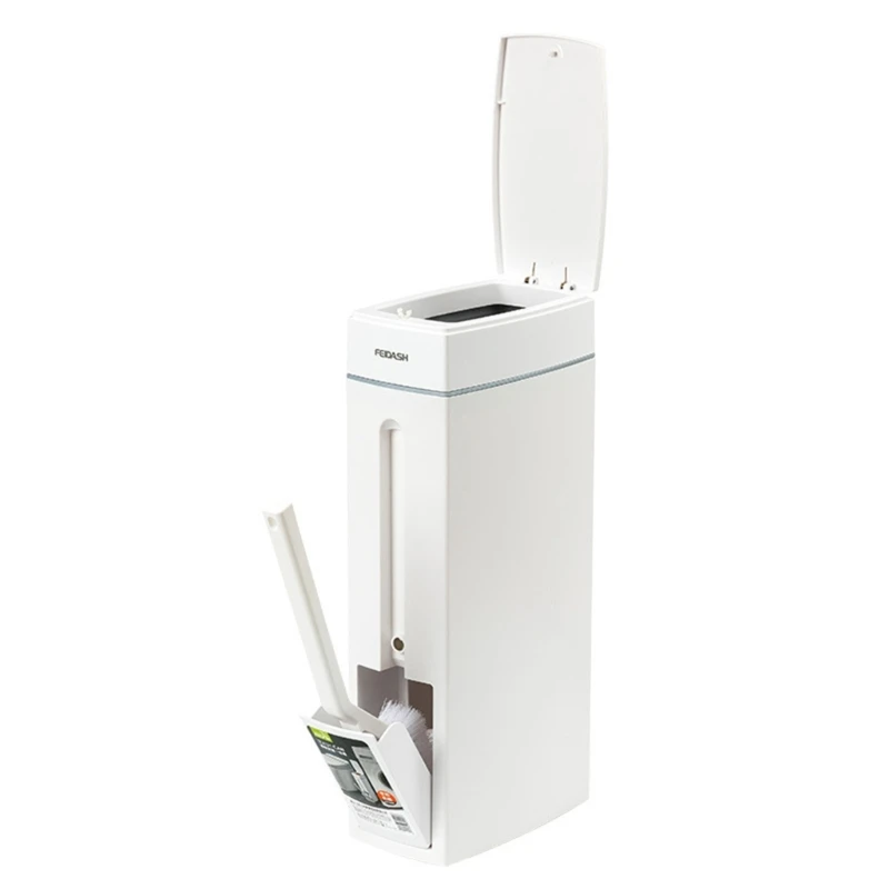Narrow Trash Can Toilet Brush Set Bathroom Plastic Waste Bin Dustbin for Kitchen
Narrow Trash Can Toilet Brush Set Bathroom Plastic Waste Bin Dustbin for Kitchen
