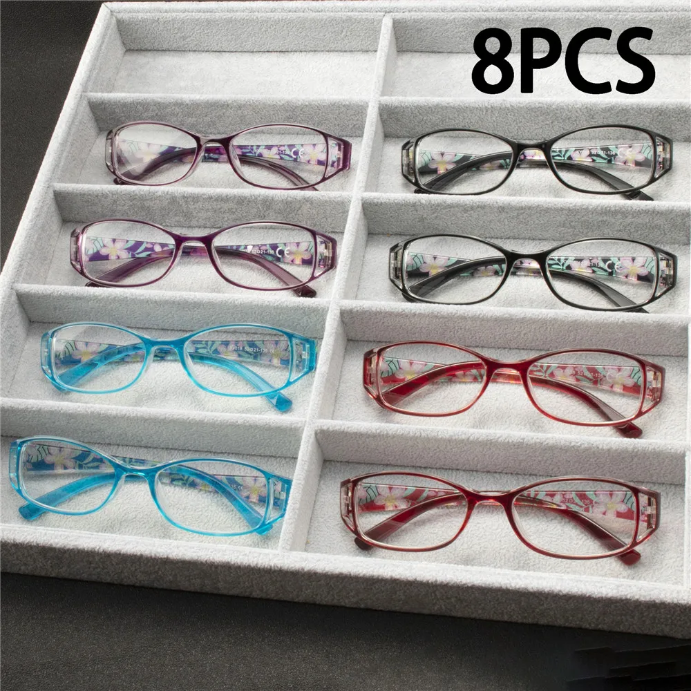 8PCS Reading Glasses Lightweight Anti Eyestrain Fashion Computer Presbyopic Glasses For Women Men
8PCS Reading Glasses Lightweight Anti Eyestrain Fashion Computer Presbyopic Glasses For Women Men