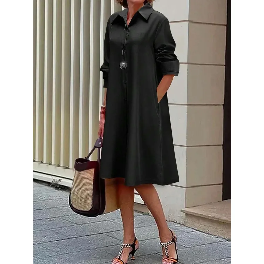 【New style】Women's Summer V-Neck Button 3/4 Sleeve Plus Size Shirt Dress Printed Patchwork Classic Color Formal Maxi Dresses
【New style】Women's Summer V-Neck Button 3/4 Sleeve Plus Size Shirt Dress Printed Patchwork Classic Color Formal Maxi Dresses