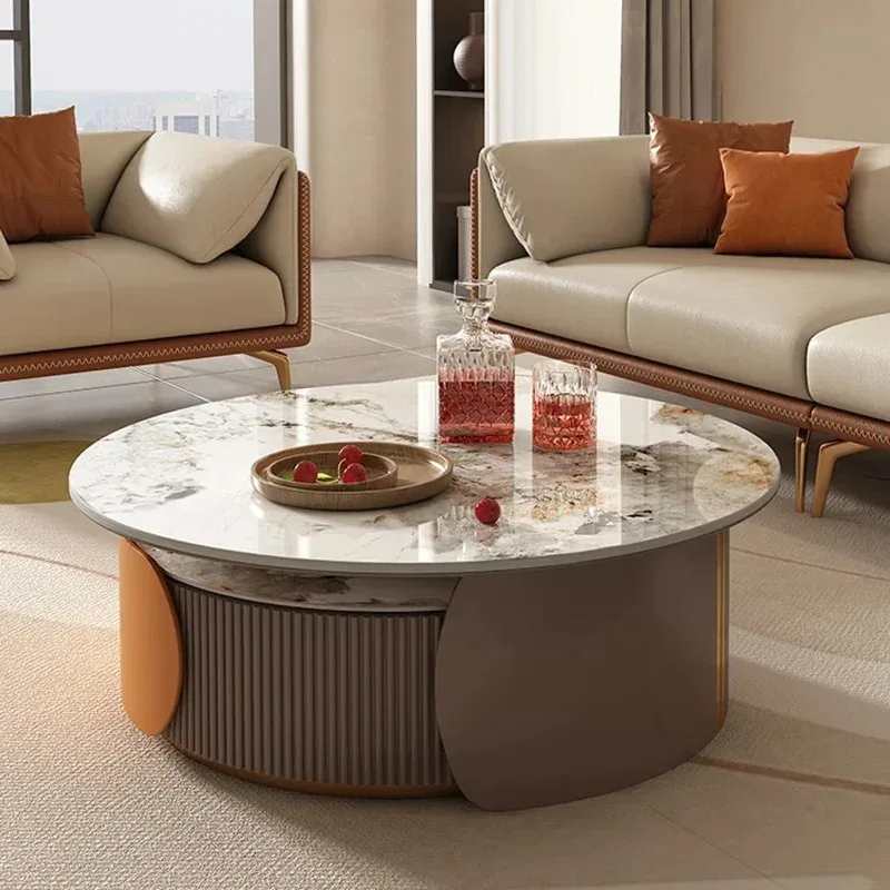 Round Aesthetic Coffee Tables Marble European Glam Nordic Luxury Trendy Coffee Tables Large Modern Mesas Bajas Room Decorations
Round Aesthetic Coffee Tables Marble European Glam Nordic Luxury Trendy Coffee Tables Large Modern Mesas Bajas Room Decorations