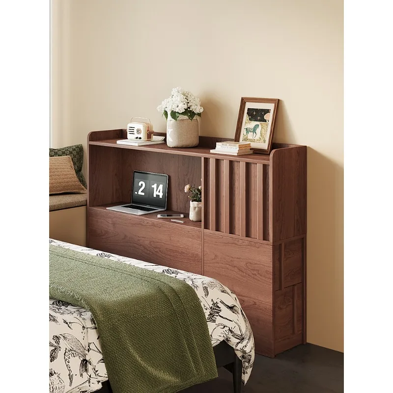Solid wood bedside table light luxury high-end feeling integrated against the wall household bedroom storage cabinet
Solid wood bedside table light luxury high-end feeling integrated against the wall household bedroom storage cabinet