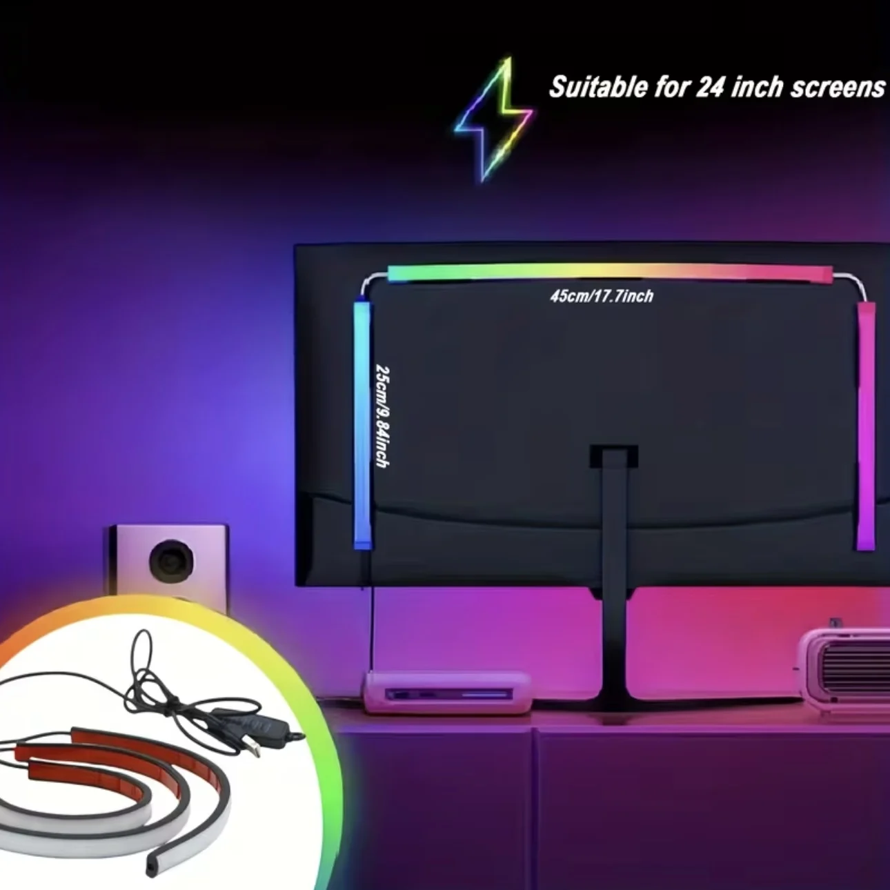 RGB Light Bar Color Smart DIY Atmosphere Light USB Power Light Strip for Monitor Backlight PC Modern Decor for Esports Room
RGB Light Bar Color Smart DIY Atmosphere Light USB Power Light Strip for Monitor Backlight PC Modern Decor for Esports Room