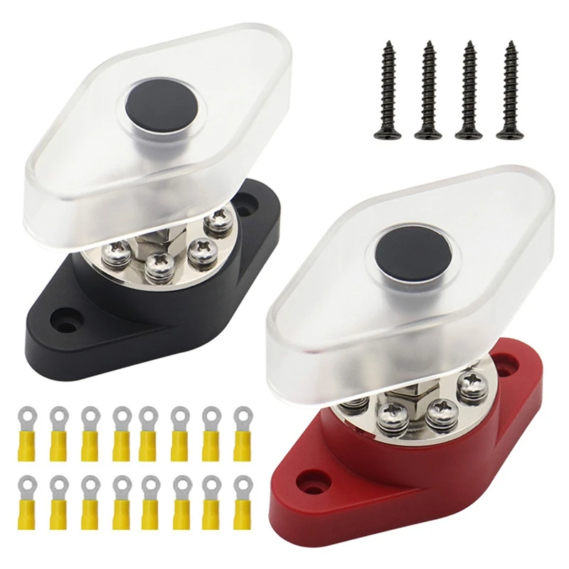 Аксессуары для модификации строки корабля, шина, Клеммная колодка высокого напряжения, запасные аксессуары с крышкой, красный + черный 
Аксессуары для модификации строки корабля, шина, Клеммная колодка высокого напряжения, запасные аксессуары с крышкой, красный + черный