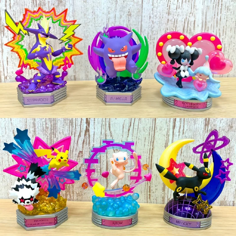Re-Ment PokéMon Neon Party Collection Pikachu&Galar Jiguzaguma Mew Strinder Bracky Gangar Gothimiru&Mibrim Desktop Ornament Gift
Re-Ment PokéMon Neon Party Collection Pikachu&Galar Jiguzaguma Mew Strinder Bracky Gangar Gothimiru&Mibrim Desktop Ornament Gift