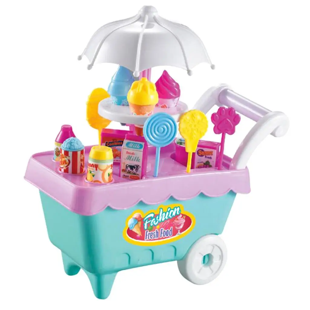 Electronic Ice Cart + Ice Set for Children Role Play, Made of Plastic
Electronic Ice Cart + Ice Set for Children Role Play, Made of Plastic