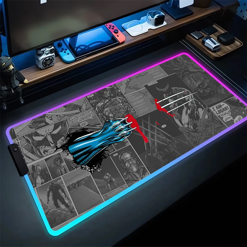 RGB Large Gaming Mouse Pad W-Wolverines Laptop Mat Gaming Mousepad Backlit Keyboard Gamer Table Pads boy Home Decor handsome
RGB Large Gaming Mouse Pad W-Wolverines Laptop Mat Gaming Mousepad Backlit Keyboard Gamer Table Pads boy Home Decor handsome