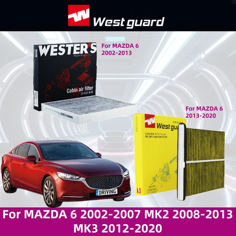 For MAZDA 6 2002-2007 MK2 2008-2013 MK3 2012-2020 WESTGUARD Cabin Air Filter Air-Conditioner Car Refresher Car Accessories
For MAZDA 6 2002-2007 MK2 2008-2013 MK3 2012-2020 WESTGUARD Cabin Air Filter Air-Conditioner Car Refresher Car Accessories
