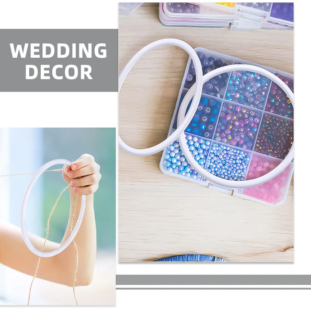 50Pcs Plastic Dreamcatcher Rings Smooth Floral Hoops for DIY Macrame Wreath Party Craft Frame Plastic Rings Floral Hoop
50Pcs Plastic Dreamcatcher Rings Smooth Floral Hoops for DIY Macrame Wreath Party Craft Frame Plastic Rings Floral Hoop