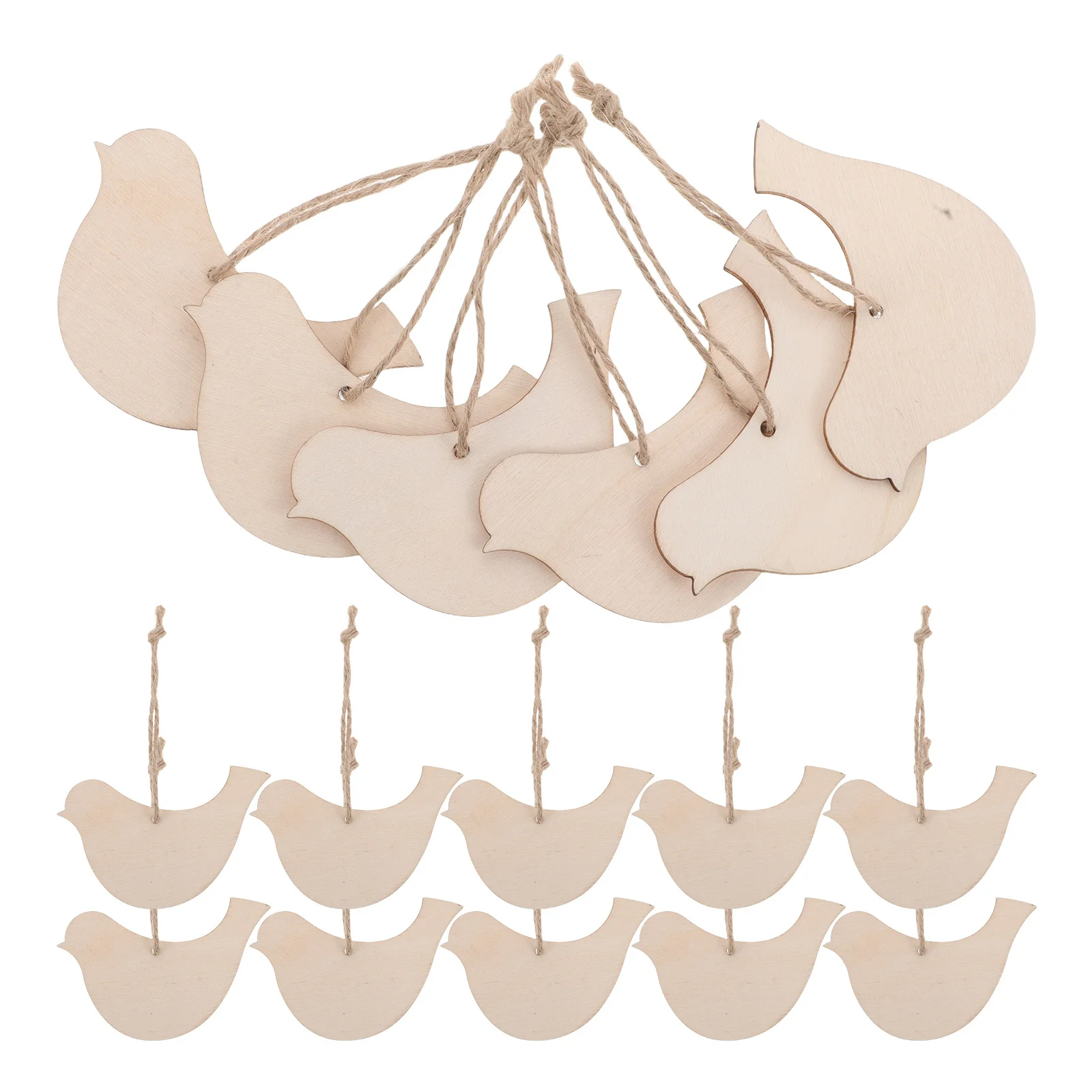 20Pcs Wood Bird Cutouts Unfinished Blank Wooden Ornaments DIY Paintable Hanging Rustic Decorations Xmas Tree Bird Crafts
20Pcs Wood Bird Cutouts Unfinished Blank Wooden Ornaments DIY Paintable Hanging Rustic Decorations Xmas Tree Bird Crafts