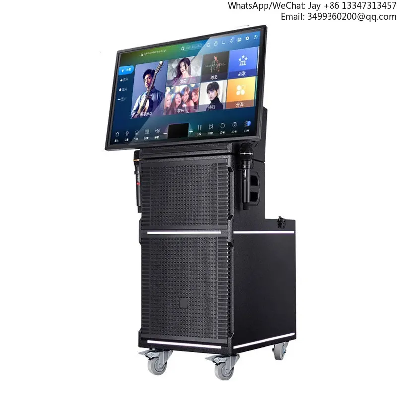 Портативная уличная складная домашняя караоке-система HIFI с умным дисплеем, 35-дюймовым экраном и большим деревянным динамиком
Портативная уличная складная домашняя караоке-система HIFI с умным дисплеем, 35-дюймовым экраном и большим деревянным динамиком