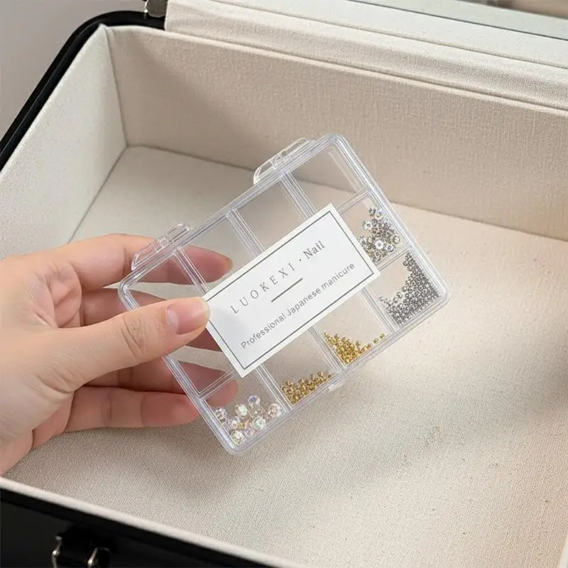 Nail Storage Case Box Transparent 12 Compartment Design High Grade Organizer for Rhinestone Beads Nail Studios
Nail Storage Case Box Transparent 12 Compartment Design High Grade Organizer for Rhinestone Beads Nail Studios