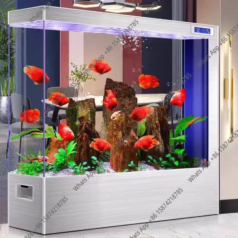 Light luxury glass fish tank screen partition household living room ecological cycle free of water change
Light luxury glass fish tank screen partition household living room ecological cycle free of water change