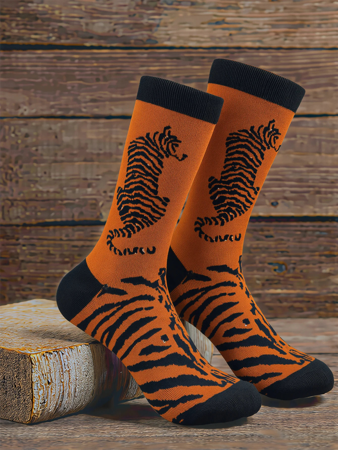 1 Pairs Cartoon Tiger Print Crew Men's Socks Novelity Animal Pattern Mid Socks Men Casual Skateboard Socks Streetwear New
1 Pairs Cartoon Tiger Print Crew Men's Socks Novelity Animal Pattern Mid Socks Men Casual Skateboard Socks Streetwear New 