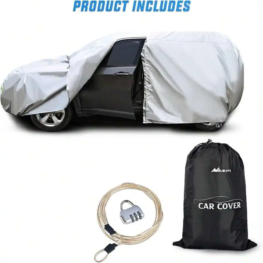 Nilight Waterproof Car Cover UV Protection Outdoor Full Car Cover, Oxford Material Door Shape Zipper Universal Fit For Sedan
Nilight Waterproof Car Cover UV Protection Outdoor Full Car Cover, Oxford Material Door Shape Zipper Universal Fit For Sedan